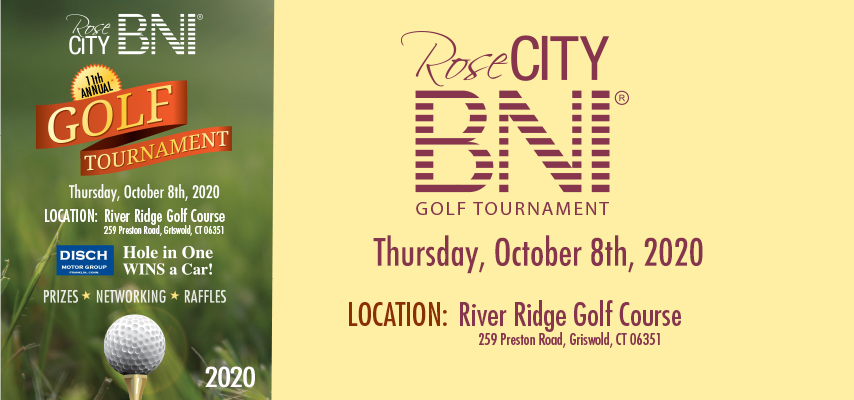 Rescheduled Golf Tournament October 8th, 2020